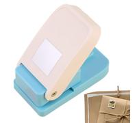 Square Paper Punch Metal 9.3x5x3.2cm Rectangular Hole Punch For Paper Crafting Scrapbooking Handmade Manual Corner Cutter Tool For DIY Craft And Scrapbooking Projects Journaling Labeling
