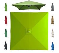 Square Patio Umbrella Canopy 6.5/8/8.8/9.8ft Yard Parasol Replacement Top Fabric, 4/8 Ribs Parasol Replacement Cloth For Pool Beach(Army green,2x2m/6.5ftx6.5ft)