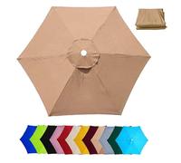 Square Patio Umbrella Replacement Canopy - Durable Water-Resistant Top Cover for Cantilever Umbrellas, Universal Fit for Outdoor Garden, Beach & Pool Use
