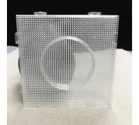 Square Pegboard, 4PCS Fuse Bead Boards, 2.6mm Square Pegboards Plastic Transparent PegBoards Template Beads Pegboard, Transparent