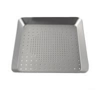 Square Perforated Pan for Stuffed Crust Pizza and Bread Baking at For Home, Fits Oven Sizes 8 to 16 Inches (10 inch)