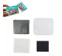 Square Photo Badge Button Making Supplies, Sets Fridge Magnet Consumables, 2x2 Inch Magnet Button Parts for DIY Projects