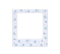 Square Photo Frame Display Stand Unique Pattern for Instants Photo Showcase Easy Mounting on Metal Surfaces Square