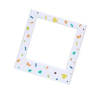 Square Photo Frame Display Stand Unique Pattern for Instants Photo Showcase Easy Mounting on Metal Surfaces Square