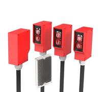 Square Photoelectric Sensor Optic Infrared Switch Diffuse Reflection IP67 Waterproof 24-220V AC DC Universal 7m Distance(3-Wire NPN NO IP65)