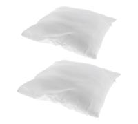 Square Pillow Insert Core 2pcs White PP Cotton 12x12 Inch Sofa Cushion | Soft Fluffy Filling, Maintains Shape without Clumping, Smooth Cloth Cover, Suitable for Throw Covers and Pillow Shams