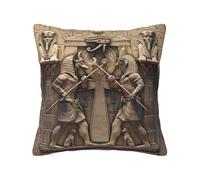 Square Pillowcase Ancient Egyptian Gods Cushion Cover Indoor Pillow Cover Durable Pillowcases For Boys, Girls, Sisters, 45X45Cm