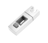 Square Pipe Shower Head Holder Adjustable and Rotatable Stand for Bathroom Risers Rails Replacement Shower Holder