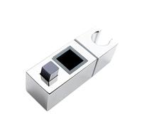 Square Pipe Shower Head Holder Bathroom Slide Bar Shelf Riser Rail Bracket Sprayer Fixed Base Bathroom Hardware Accessories ( Color : -E )