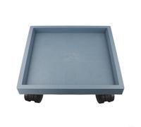 Square Planting Tray on Wheels Ideal for Outdoor Gardening & Easy Plant Transport (Indoor 32.5cm) Versatile Planter for Home & Garden Use