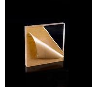 Square Plastic Acrylic Sheet, 2.5mm Thick Smooth Organic Glass Sheet, Clear Acrylic Board For Photo Frame Cake Base(12x12cm)