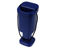 Square Plastic Handheld Charity Collection Box - Blue