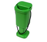 Square Plastic Handheld Charity Collection Box - Green