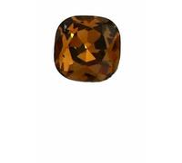Square Pointback Glue On Gems Strass Rhinestones K9 Glass Nail Art Diamond for Clothes Sandals Stones and Crystals Applique -Light Smoked Topaz-18mm-5pcs