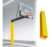 Square Pole Padding Wrap Around, Basketball Hoop Pole Systems Crash Pad, Player Protection and Safety Pole Cushion for Court Competition Site(Yellow,3"x3"/7.6x7.6cm)