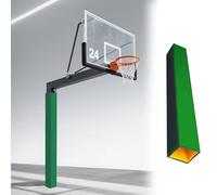 Square Pole Padding Wrap Around, Basketball Hoop Pole Systems Crash Pad, Player Protection and Safety Pole Cushion for Court Competition Site(Green,3.5"x3.5"/8.9x8.9cm)