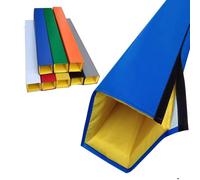 Square Pole Padding Wrap Around, Weatherproof Basketball Pole Hoop Cover Padded, Customizable Basement Pole Protector Cushion for Garage Gym(Blue,2"x2"/5x5cm)