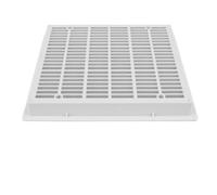 Square Pool Drain Grate Cover - 250x250mm ABS Backwater Overflow Drain for Garden & Swimming Pool - Durable Grille for Efficient Water Drainage