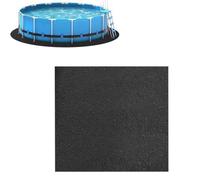 Square Pool Liner Pad, 260g Non-Woven Fabric Underlayment for Above Ground Swimming Pools, Black