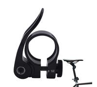 Square Post Cradions | Bicycle Clamp With Hollow Tile Design - BLASTING Quick Release Bike Saddle Post Made Of Aluminum Alloy Material, It Is Lightweight,