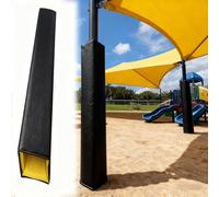Square Post Playground Padding, Indoor/Outdoor Basketball Pole Protective Cushion, Shock Absorption Wrap for Player Safety, Foam Guard, Essential Sports Equipment