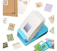Square Postage Stamp Punch, 1X0.8 Inch Rectangular Lever Action Craft Puncher for Paper Crafting Scrapbooking Handmade Paper Punch Crafting Scrapbooking, DIY Card Making