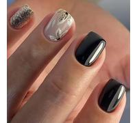 Square Press On Nails Designs Fake Nails Stick On Nails In 12 Sizes 24 Pcs French Nails Tips For DIYS Nails Decorations
