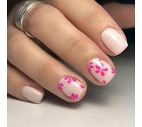 Square Press On Nails Designs Fake Nails Stick On Nails In 12 Sizes 24 Pcs French Nails Tips For DIYS Nails Decorations