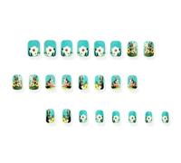 Square Press On Nails Fake Nails Easter Designs Glues On Nails Artificial Acrylic Nails 24pcs Stick On Nails For Women