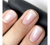 Square Press On Nails Gradients Designs Fake Glues Artificial Acrylic 24pcs Stick Women Acrylic Glues On Nail For Women Clear