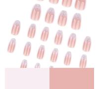 Square Press On Nails Gradients Fake Nails Glues On Nails Artificial Acrylic Nails 24pcs Stick On Nails For Women Girls