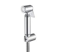 Square Press Round Nozzle Toilet Flushing Faucet Sprayer Full Pressure and Leakproof HandheldToilet Sprayer Kit,Hand Held Cloth Diaper Sprayer for Toilet,Easy to I