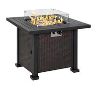 Square Propane Gas Fire Pit Table