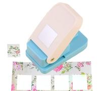 Square Punch, Squares Paper Punch, Heavy-Duty Manual Corner Cutter Tool, Stamp Puncher Square for Paper Crafts, Craft Lever Punches for Scrapbooking, Card Making, Journaling Projects