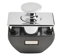 Square Push Button Catch Lock for Cabinet Cupboard Caravan Camper Boat Interior Latch Mechanism, 30mm Zinc Alloy Cabinet Door Lock(Chrome)