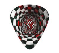 Square Puzzle Room 12 Pack Guitar Picks Plectrums,4 pieces in each of 3 sizes, Suitable for a wide range of stringed instruments
