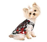 Square Puzzle Room Cute Dog Clothes,Dog T Shirt for Small Dogs Girl Boy.Pet Pullover Jumper,Cat Clothes,Suitable for Small Pets