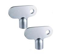 Square Radiator Key, Heavy-Duty Bleed Tool, 2 Pieces, Size 5mm, Durable and Practical Zinc Alloy