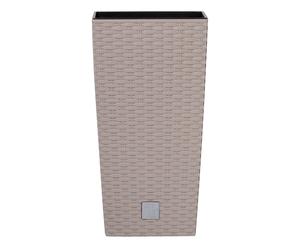 Square Rattan Elegant Tall Large Plant Pot Flower Indoor Outdoor Garden Planters