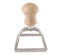 Square Ravioli Stamp 4X4 Cm Wooden Handle | Ravioli Shapes