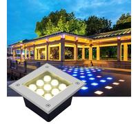 Square Recessed Ground Light - Ground LED Landscape Lights, 85-265V Outdoor Buried Lights, IP66 Waterproof Garden Landscape Lights, for Patio, Pathway, Driveway, Lawn Buried Lights(White Light,5W)