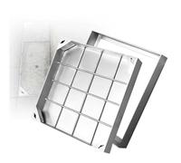 Square Recessed Manhole and Sewage Basin Covers, Stainless Steel for Gardens, Driveways, and Domestic Use, Easy Installation and Access