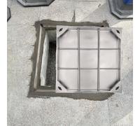 Square Recessed Manhole Cover - Flat Stainless Steel Septic Tank Lid & Inspection Covers for Indoor/Outdoor Use 500mm x 500mm Durable Drain Opening Tool Decorative Design