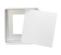 Square Removable Bottom Cake Pan Anodised Aluminium Baking For Uniform Cakes Clean Edges Easy Release White 4 Inch(4inch)
