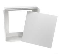 Square Removable Bottom Cake Pan Anodised Aluminium Baking For Uniform Cakes Clean Edges Easy Release White 4 Inch(7inch)