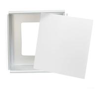 Square Removable Bottom Cake Pan Anodised Aluminium Baking For Uniform Cakes Clean Edges Easy Release White 4 Inch(5inch)