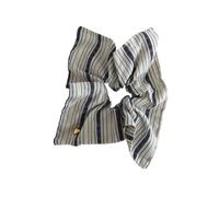 Square Ribbon Hair Scrunchie Soft Fabric Attachment Heart Charm Plan Traditional Headband with Ties for Women Volume, フリーサイズ