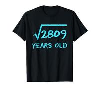 Square Root 2809 53rd Birthday 53 Years Old Math Funny Men T-Shirt