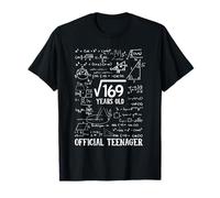 Square Root of 169 Years Old 13th Birthday Thirteen Year Old T-Shirt