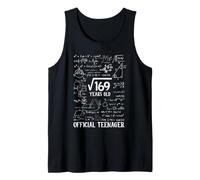 Square Root of 169 Years Old 13th Birthday Thirteen Year Old Tank Top